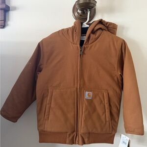 Carhartt Tan Hooded Jacket - Full Zip Up with tags